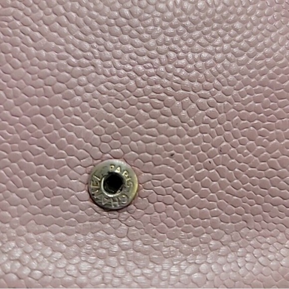 CHANEL Mark Caviar Skin PINK COCO BI-FOLD WALLET - Picture 15 of 16